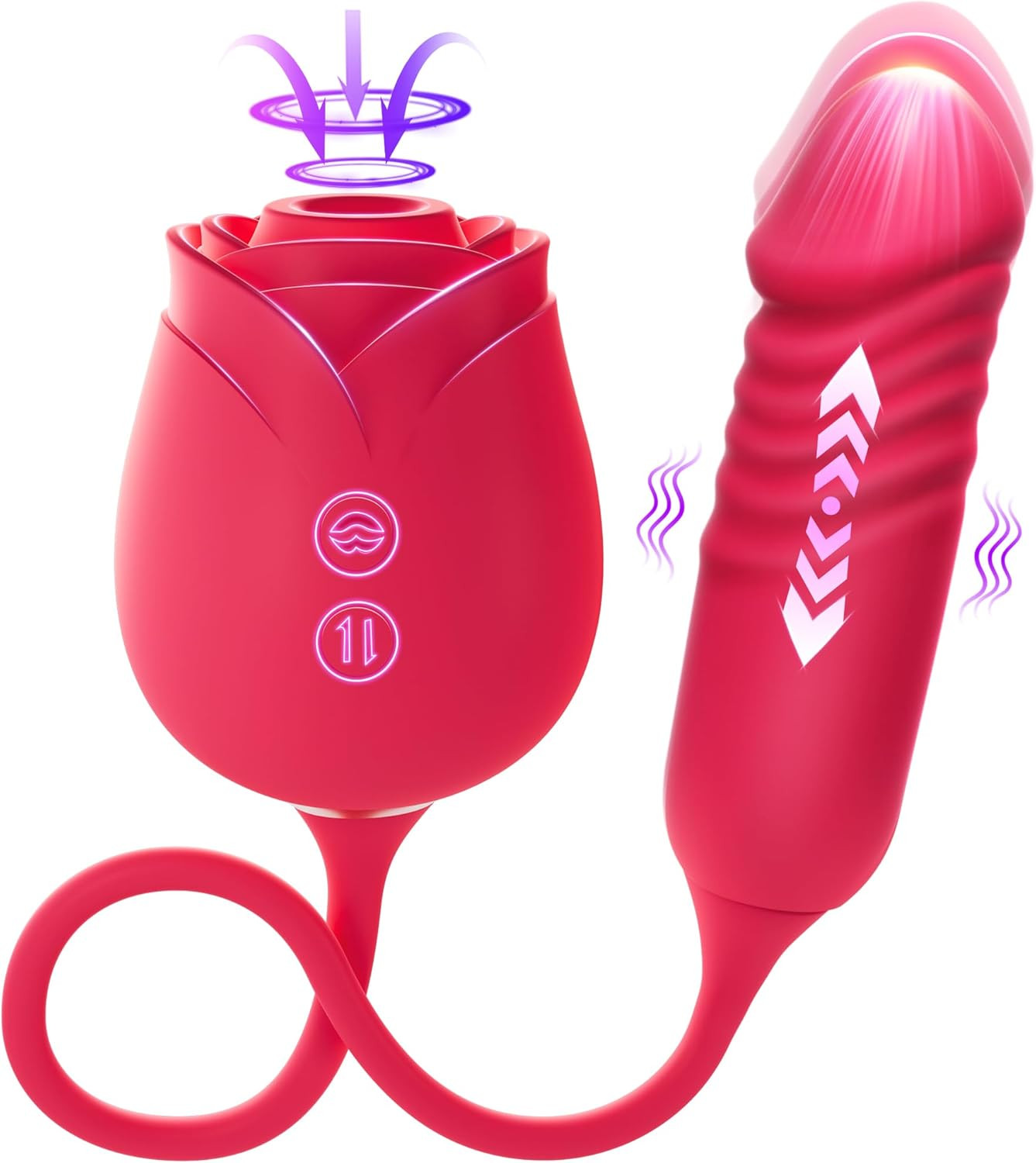 Rose Vibrator Dildo