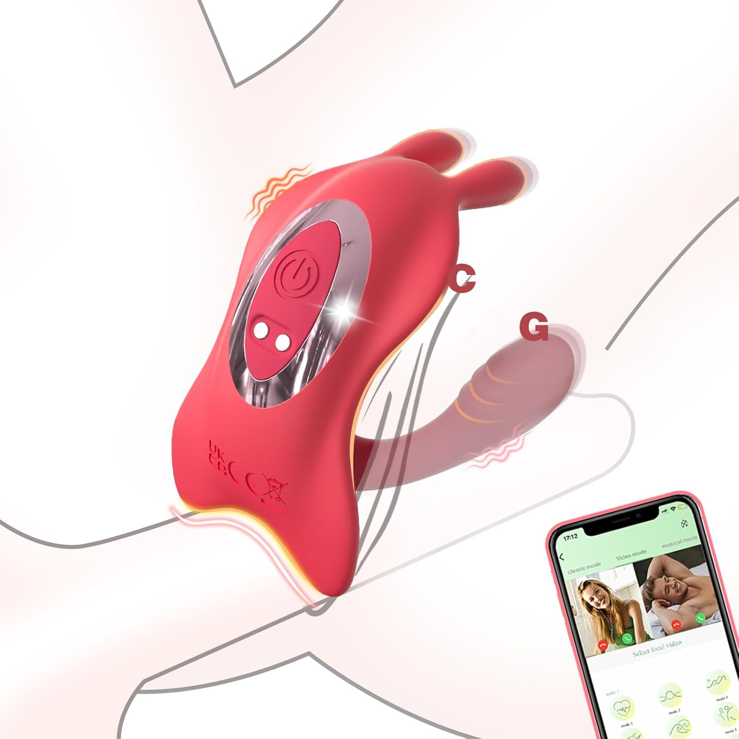 Couples App Remote Control Wearable Panty Vibrator